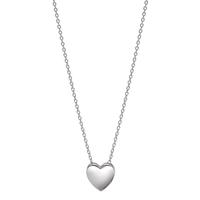Collier Argent Rhodié Coeur 42-45 cm-607437