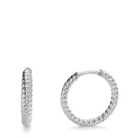Créoles à charnières Argent Rhodié-607443