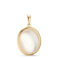Pendentif Argent jaune Plaqué or nacre-607483