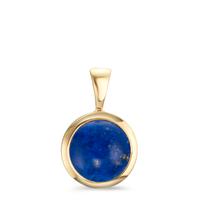 Pendentif Argent Lapis-lazuli jaune Plaqué or Ø14.5 mm-607489