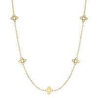 Collier Or jaune 14K Fleur 45 cm-607519