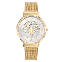 Montre Acier inoxydable, Métal jaune PVD Arbre de la vie Ø36 mm-607579