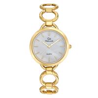 Uhr Edelstahl, Metall gelb IP beschichtet Ø30 mm-607580