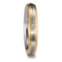 Alliance Zirconium, Or jaune 18K Diamant 0.02 ct, w-si-607597