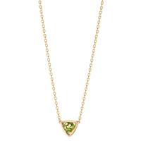 Collier Or jaune 14K Péridot 0.12 ct 39-42 cm-607668