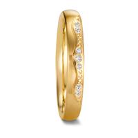 Alliance Or jaune 18K Diamant 0.037 ct, w-si-607748