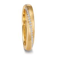 Alliance Or jaune 18K Diamant 0.105 ct, 21 Pierres, tw-si-607914