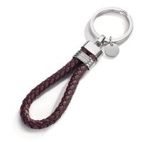 Porte-clés Acier inoxydable, Cuir 11 cm Ø30 mm-607974