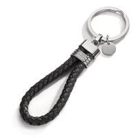 Porte-clés Acier inoxydable, Cuir 11 cm Ø30 mm-607978