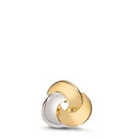 Pendentif Or jaune 9K, Or blanc 9K Ø10 mm-608052