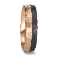 Alliance Or rose 14K, Carbone-608148