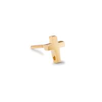 Clous d'oreille à l'unité Or jaune 14K Croix-608422