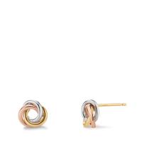 Clous d'oreilles Or jaune 9K, Or blanc 9K, Or rouge 9K Nœud Ø7 mm-608447