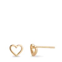Clous d'oreilles Argent jaune Plaqué or Coeur Ø6.5 mm-608498
