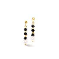 Pendant d'oreilles Acier inoxydable jaune PVD-608585