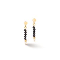 Pendant d'oreilles Acier inoxydable jaune PVD-608599