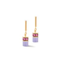 Pendant d'oreilles Acier inoxydable jaune PVD-608605