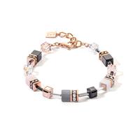 Bracelet Acier inoxydable rosé PVD 18.5-21.5 cm-608612