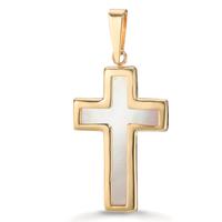 Pendentif Or jaune 9K nacre Croix-608688