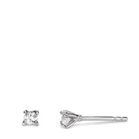 Clous d'oreilles Argent Zircone Rhodié Ø3.5 mm-608900