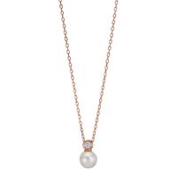 Collier Argent Zircone rosé Plaqué or 40-45 cm-608973