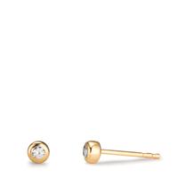 Ohrstecker 375/9 K Gelbgold Zirkonia 2 Steine Ø3.5 mm-609017