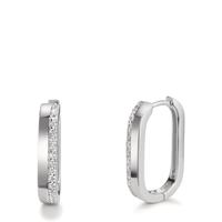 Créoles à charnières Argent Zircone 28 Pierres Rhodié-609131