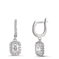 Pendant d'oreilles Argent Zircone Rhodié-609173