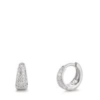 Créoles à charnières Argent Zircone Rhodié-609185
