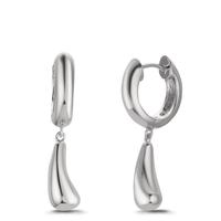 Klappcreolen Silber rhodiniert Tropfen-609288