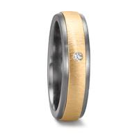 Partnerring 999 Tantal, 585/14 K Gelbgold Diamanten 0.03 ct, w-si-609370