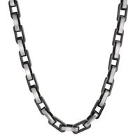 Collier Acier inoxydable gris PVD 55 cm-609514