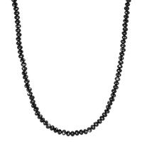 Collier Acier inoxydable Spinelle noir, 4 mm noir PVD 55 cm-609519
