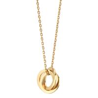 Collier Acier inoxydable jaune PVD 40-45 cm Ø20 mm-609543