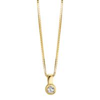 Collier Or jaune 9K Zircone 40 cm Ø3.5 mm-609818