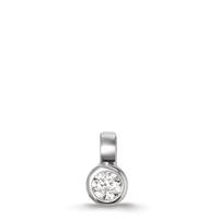 Pendentif Or blanc 9K Zircone Ø4.5 mm-609823
