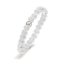 Bague Acier inoxydable Cristal blanc, 3 mm-609939