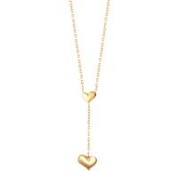 Collier Argent jaune Plaqué or Coeur 42-45 cm-609954