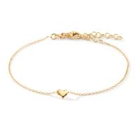 Bracelet Argent jaune Plaqué or Coeur 17-20 cm-609955