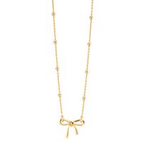 Collier Argent jaune Plaqué or Noeud 42-45 cm-609962