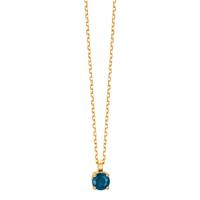Collier 750/18 K Gelbgold Saphir 0.28 ct 42 cm-609971