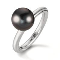 Bague Argent Rhodié perle de Tahiti 8-9 mm-609993