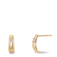 Ohrhänger 375/9 K Gelbgold Zirkonia 2 Steine-610004