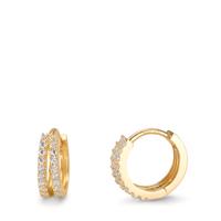 Klappcreolen 375/9 K Gelbgold Zirkonia 36 Steine-610041
