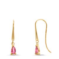 Ohrhänger 375/9 K Gelbgold Topas pink, 2 Steine-610065
