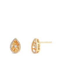 Clous d'oreilles Or jaune 18K Diamant 0.198 ct, w-si-610192