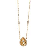 Collier Or jaune 18K Diamant 0.31 ct, w-si 42-45 cm-610193