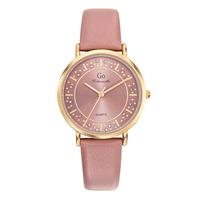 Montre Acier inoxydable, Métal Cristal jaune PVD Ø34 mm-610225