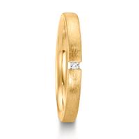 Partnerring 750/18 K Gelbgold Diamant 0.015 ct, w-si-610280