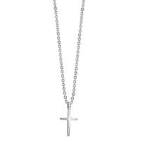 Collier Silber rhodiniert Kreuz 38-42 cm verstellbar-610321